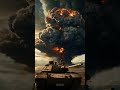 AI-Generated Aerial Views of Military exercise bomb explosion event &amp; Technology