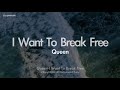 Queen-I Want To Break Free (MR/Instrumental/Lyrics Ver.) [ZZang KARAOKE]