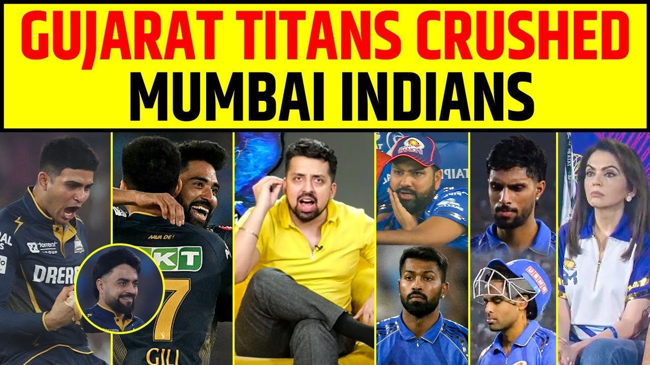 GUJARAT TITANS CRUSHED MUMBAI INDIANS | SIRAJ NE LIYA ROHIT SE BADLA! GT IN TOP 4, MI PHIR FLOP