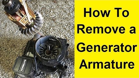 How To Easily Remove a Generator Armature