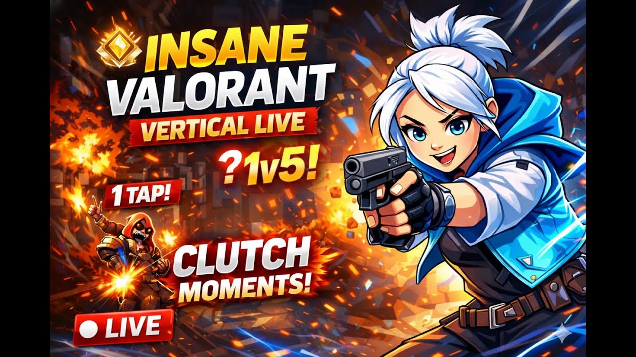 🔴 INSANE VALORANT CLUTCHES 😱 | Vertical Live | 1v5 Moments - YouTube