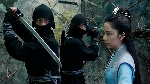 江湖美女被困迷宮遭刺客追殺，誰知下一秒神秘高手現身！瞬間擊殺刺客！#Kung Fu #武俠