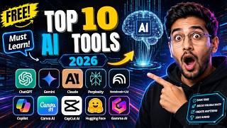 Top 10 AI Tools You Must Learn in 2026 | ChatGPT, Gemini, Claude, Perplexity & More 🚀#buymote #ai