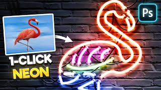 Neon Effect Photoshop Tutorial | Glowing Neon Sign Effect