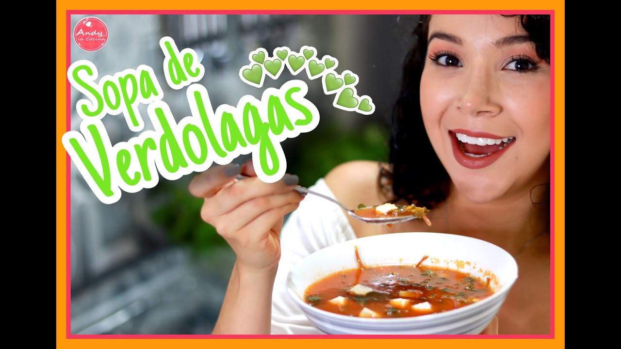 Sopa de Verdolagas Deliciosa y Nutritiva |Andy en la Cocina