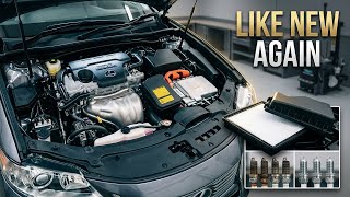 DIY Lexus ES300H Oil Change, Spark Plugs,  Air Filter, Pollen filter and Coolant changes