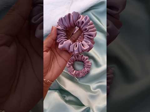 Scrunchies in three different sizes S, M, L  #pinterest #youtubeshort #shorts