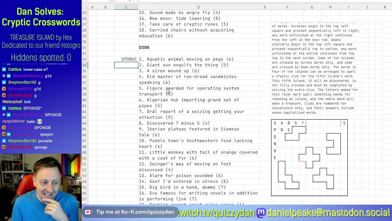 Variety Cryptic Crossword: Treasure Island - YouTube