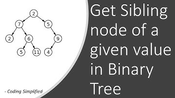 Binary Tree - 61: Get Sibling of given value in Binary Tree