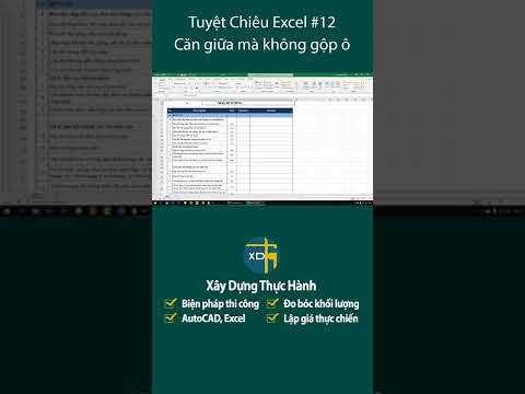 Mẹo căn giữa mà không cần gộp ô trong Excel | Mẹo thủ thuật Excel #12