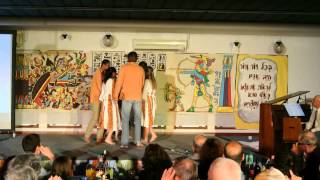 Nir oz volunteers pesach dance 2013