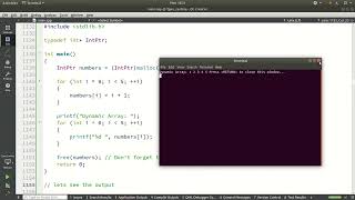 17   Using typedef with Dynamic Memory Allocation: using c