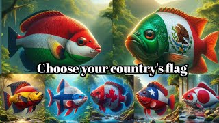 Best fish edit for your country's flag, beautiful fish