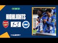 EFL Cup Highlights: Arsenal 1 Albion 3