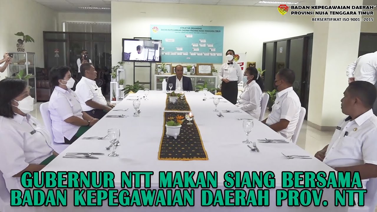 Part2-Jamuan Makan Siang Bersama Gubernur NTT Secara Table Manner |Badan Kepegawaian Daerah Prov NTT
