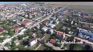 Крым Поповка курортное село на берегу Черного моря с высоты птичьего полета