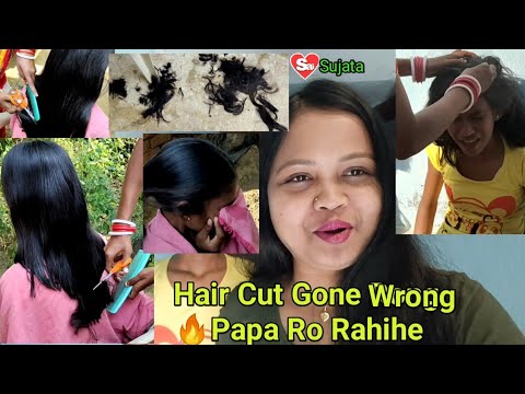 Haircut pura wrong 😭 Papa rorahihe pura Chhota😩 @Saisujata ...