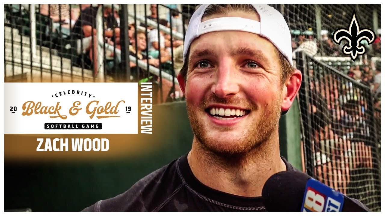 Homerun Champ Zach Wood Talks Competition at the Black and Gold Softball Game | New Orleans Saints football score