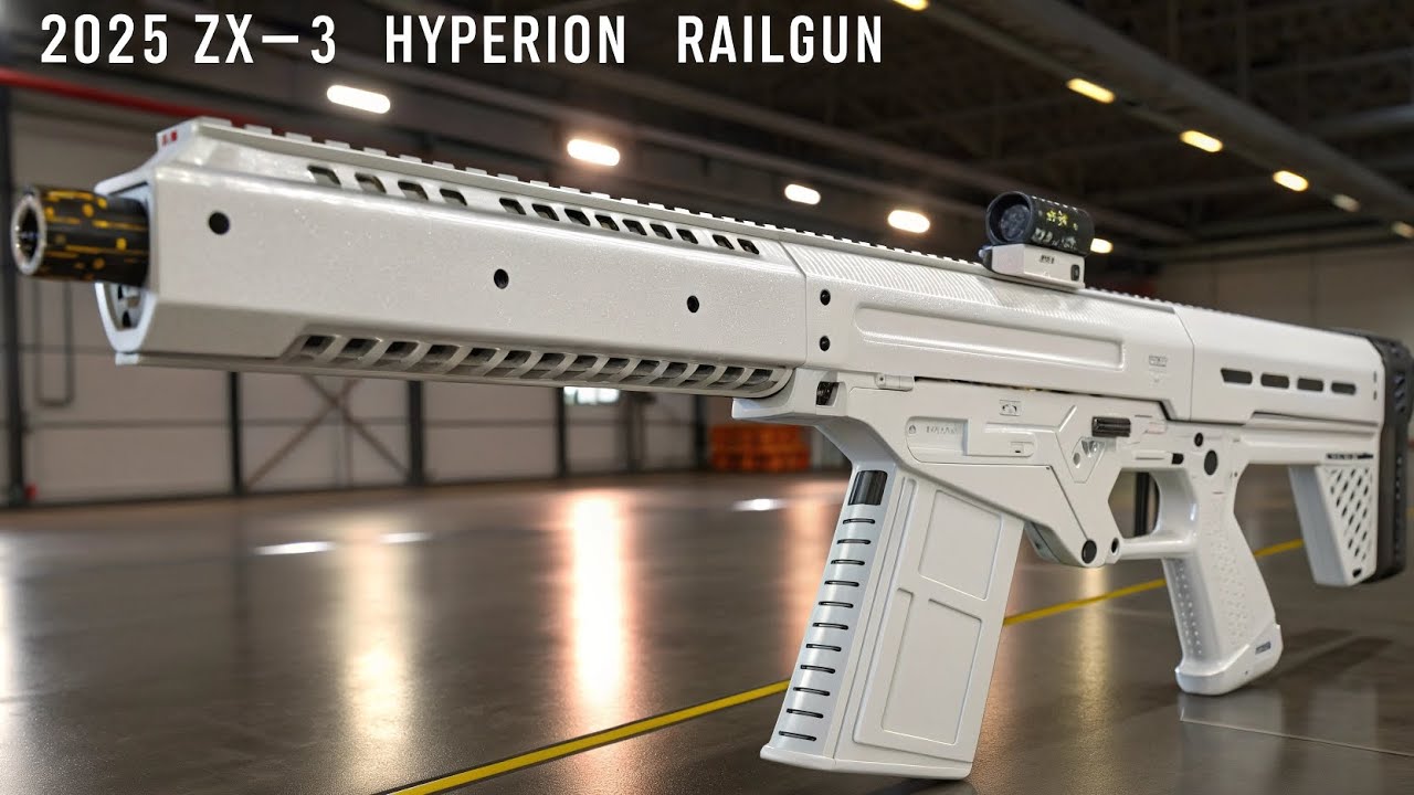 超電磁砲 🚀未来兵器の頂点！2025年最新型レールガン「ZX-3 Hyperion」衝撃の