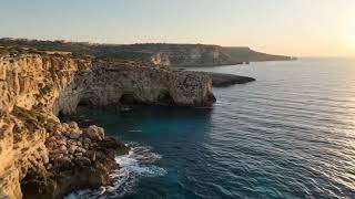 Aerial drone shot of Malta