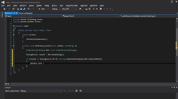 How to select a folder in C#