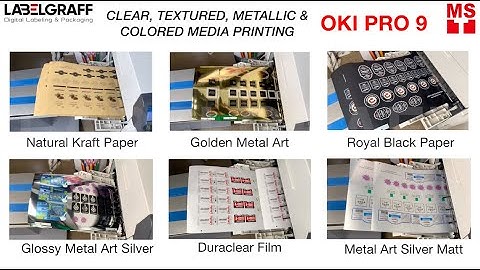 Special Sheets for Label Printing and Cutting using OKI Pro9 and F-Mark II