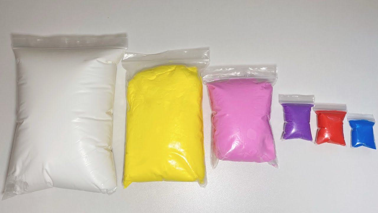 Satisfying ASMR sound From small to large super clay unboxing|6minutes satisfying unboxing#6 #clay 