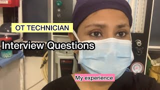 Ot technician interview questions |My personal experience #ott