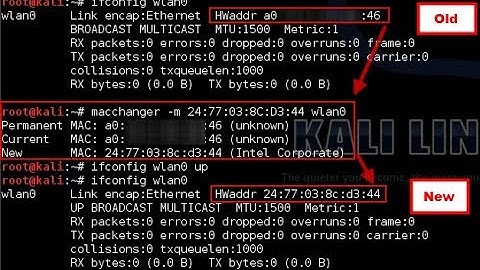 MAC Spoofing | How to change MAC Address using Linux |