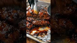Sticky Brown Sugar Baked Pork Rib Tips. #recipe #easydinner #food #cheeselovers #cheesybread #ribs