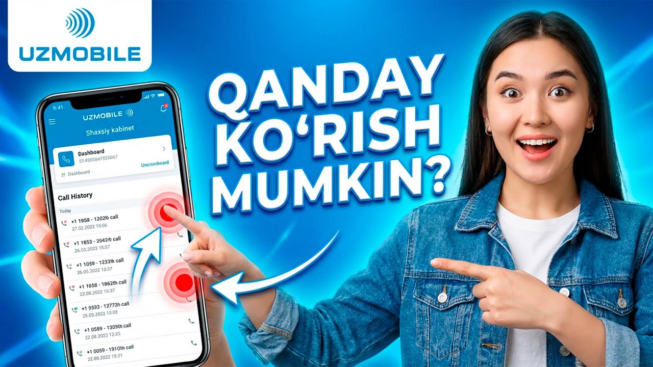 Uzmobile Qo'ng'iroqlar Tavsifoti — Shaxsiy Kabinetga Kirish | Detalizatsiya Olish 2026