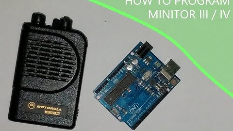 How to program Minitor III / IV Pagers via ARDUINO!
