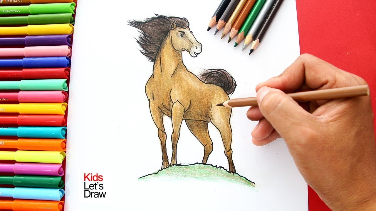 Cómo dibujar un CABALLO de manera fácil | How to draw a Horse easy! -  thptnganamst.edu.vn