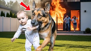 German Shepherd Drags Sleeping Baby Out Of House At 3am, Parents Follow In Shock! - YouTube