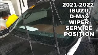 Paano itaas ang wiper ng ALL-NEW 2021-2022 ISUZU D-MAX LS-E (service position)