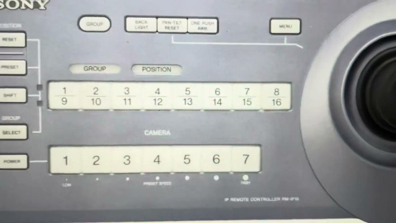 Sony RM-IP10 Remote Controller Reset