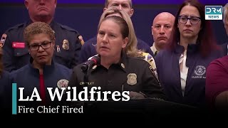 LA Mayor Ousts Fire Chief Over Deadly Wildfire Response | DRM News | AP14