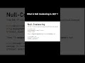 What is Null Coalescing in .NET ? #dotnetframework #csharpprogramming #learndotnet