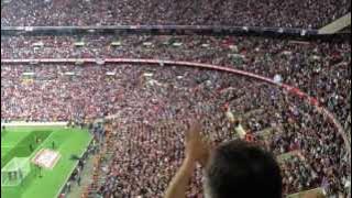 Bubbles at Wembley, West Ham fans