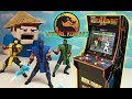 MORTAL KOMBAT Sub Zero Figure vs. Arcade1up Arcade Cabinet FIGHT Unboxing