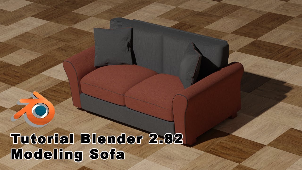 Cara Mudah Modeling Sofa Dengan Software Blender Modeling Sofa In Blender 2 8 Youtube