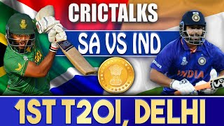 Live: IND Vs SA 1ST T20I, Delhi | CRICTALKS | TOSS & PRE-MATCH | 2022 Series