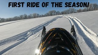 Ski-Doo MXZ 700 First Ride of the Season.  #skidoo #snowmobile #minnesota