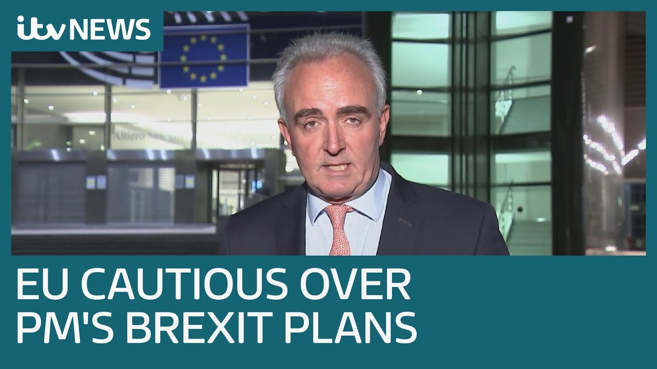 newspaper mockup Europe 'careful not to be too negative' over Boris Johnson’s Brexit plans | ITV News