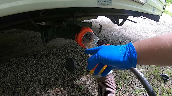 Rhino Blaster RV tank clean out elbow review, black tank clean