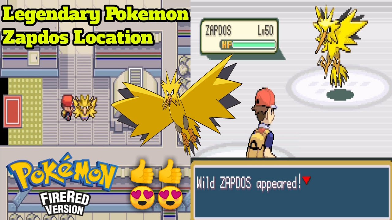 Catch Zapdos In 2 Minutes . Legendary Pokemon Location .Pokemon FireRed /Leafgreen . Zapdos Location
