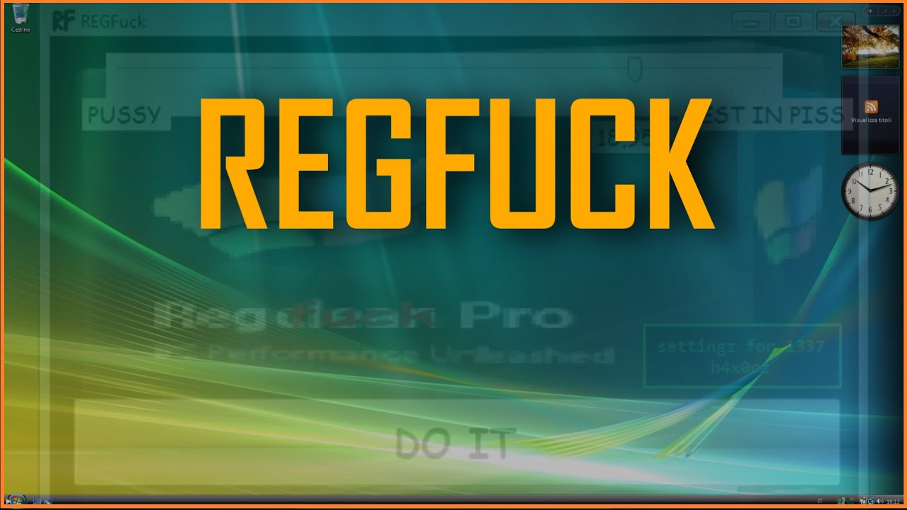 Ho distrutto Windows Vista con REGFUCK..