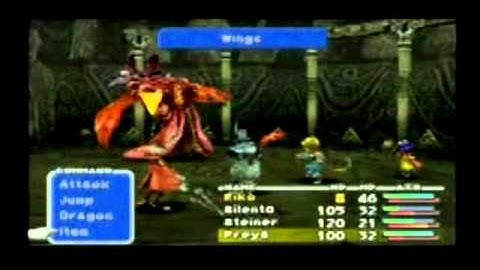 FF9  LV. 1 Party/No Blue Magic:  Meltigemini