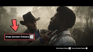 What Happens If You Spare Anthony Foreman In No, No And Thrice, No? - Rdr2