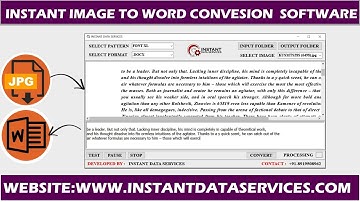 Download Data Entry Images to Word Conversion Application | MS Word Document Converter